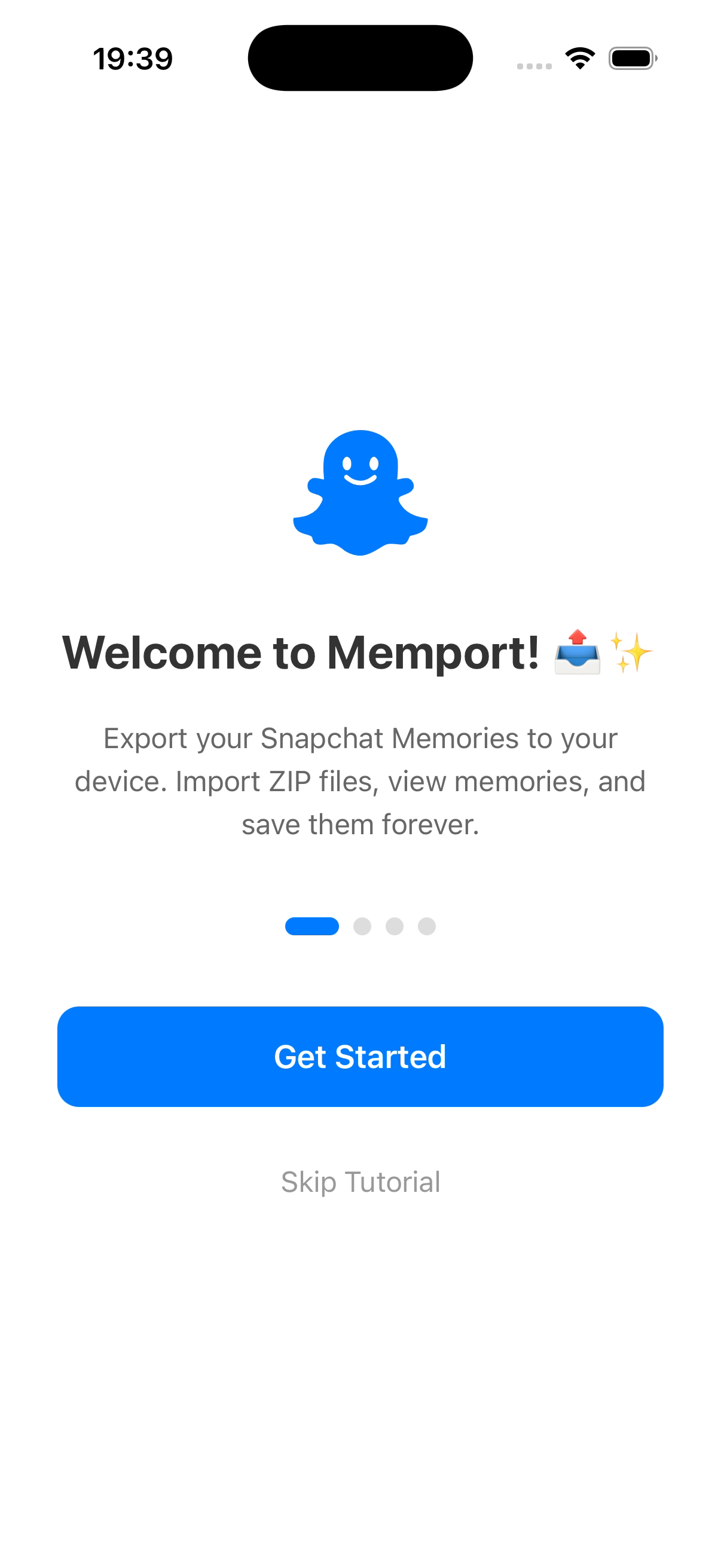 Memport app screenshot 1