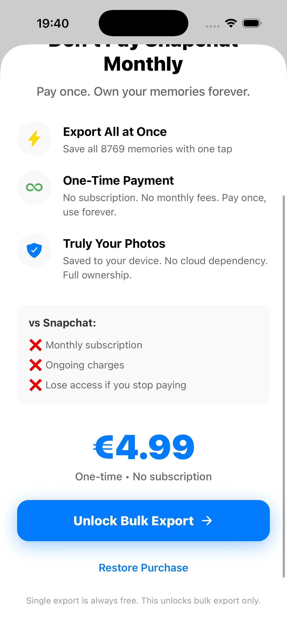 Memport app screenshot 11